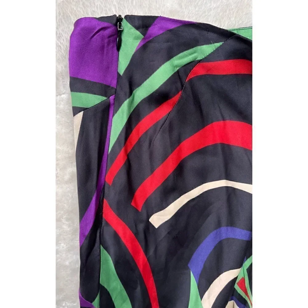 NWT Zara Blogger’s Favorite Printed Silk Effect Maxi Skirt, Size Small